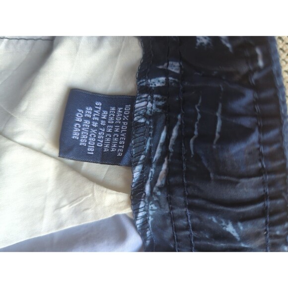 NWT MBX Premium Goods Men's XX-Large Swim Shorts Navy Blue Palm Print Trunks - Picture 8 of 9